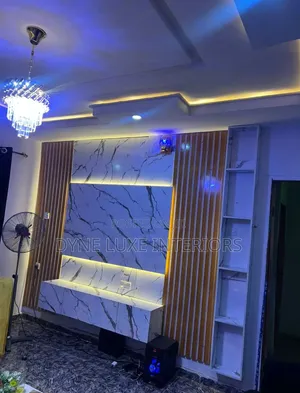 Modern TV Console With Wall Unit for Living Room