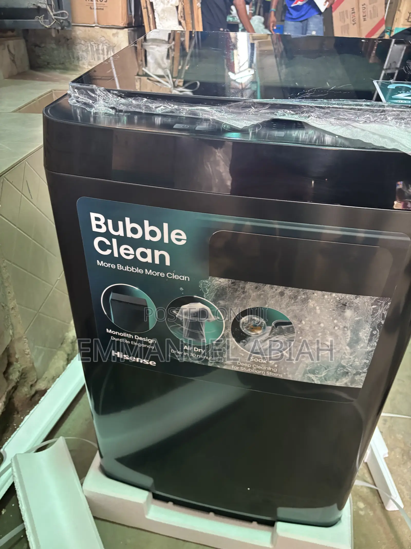 Hisense (9KG) Top Loader Bubble Clean Washing Machine