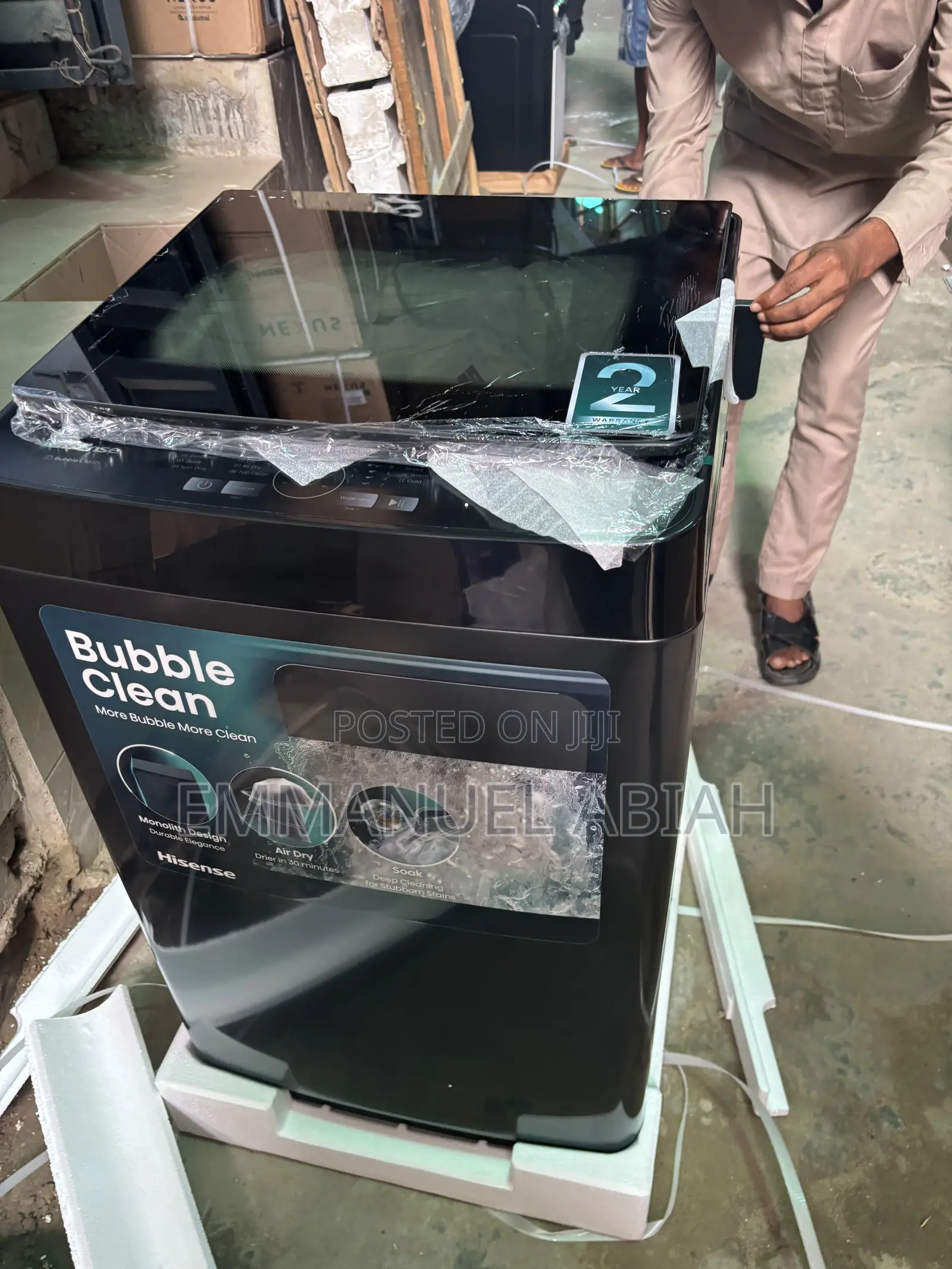 Hisense (9KG) Top Loader Bubble Clean Washing Machine