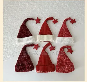 Christmas Knitted Santa Hat With Star for Baby Boys and Girls
