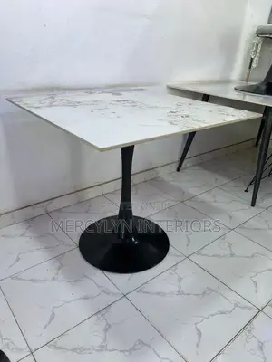 Single Metal Pole Dining Table