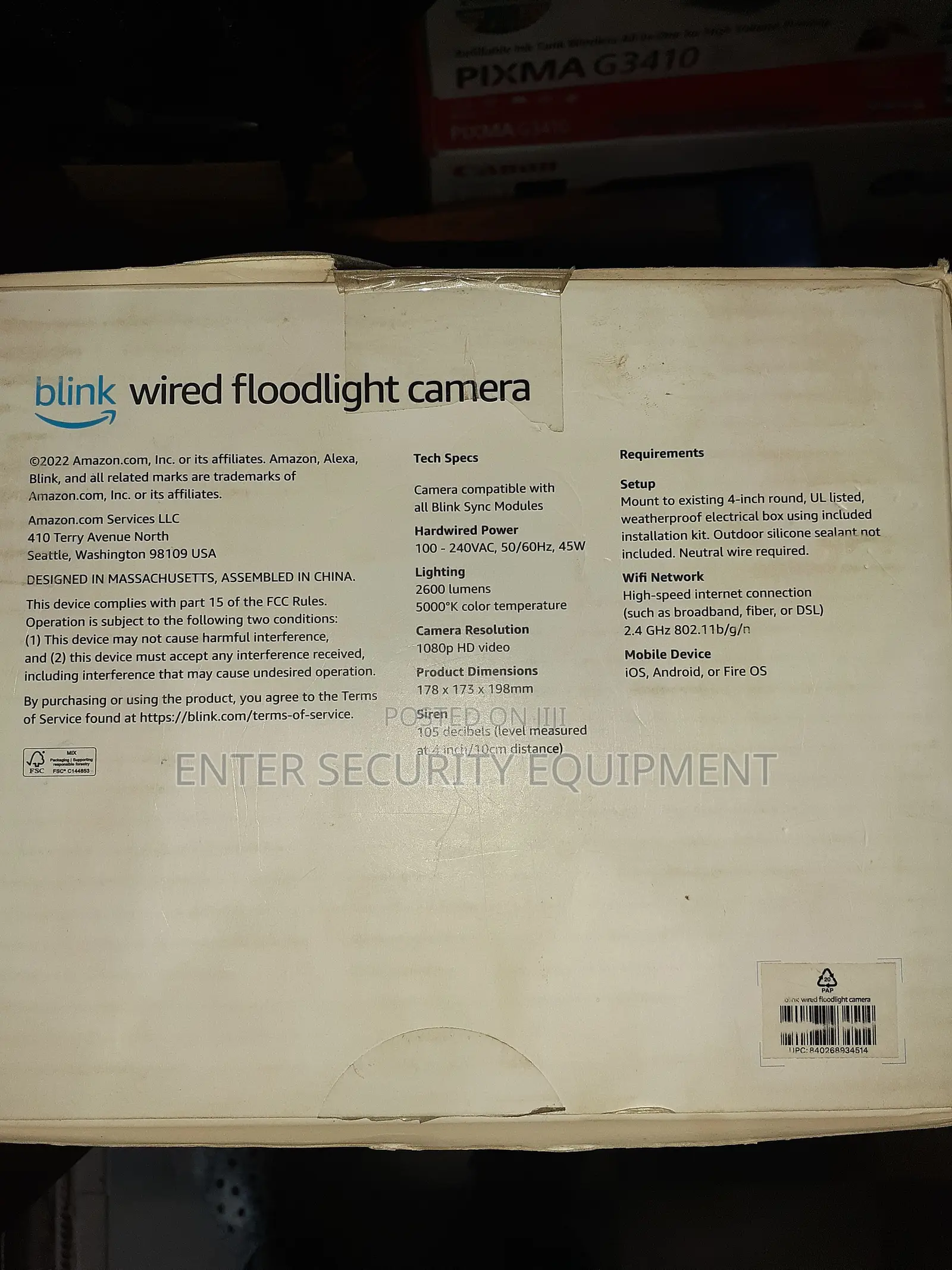 Blink Wired Flood Light Camera