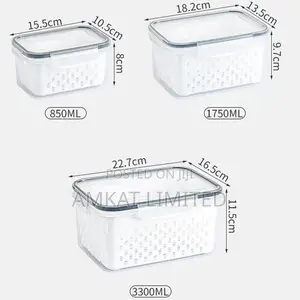3 in 1 Acrylic Vegetable Storage