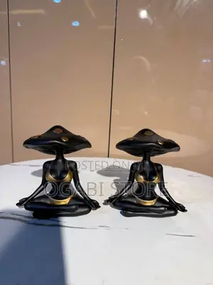 Elegant Mushroom Yoga Lady Decorative