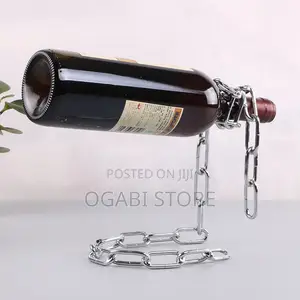Wine Stand Available in Gold, Silver and Black
