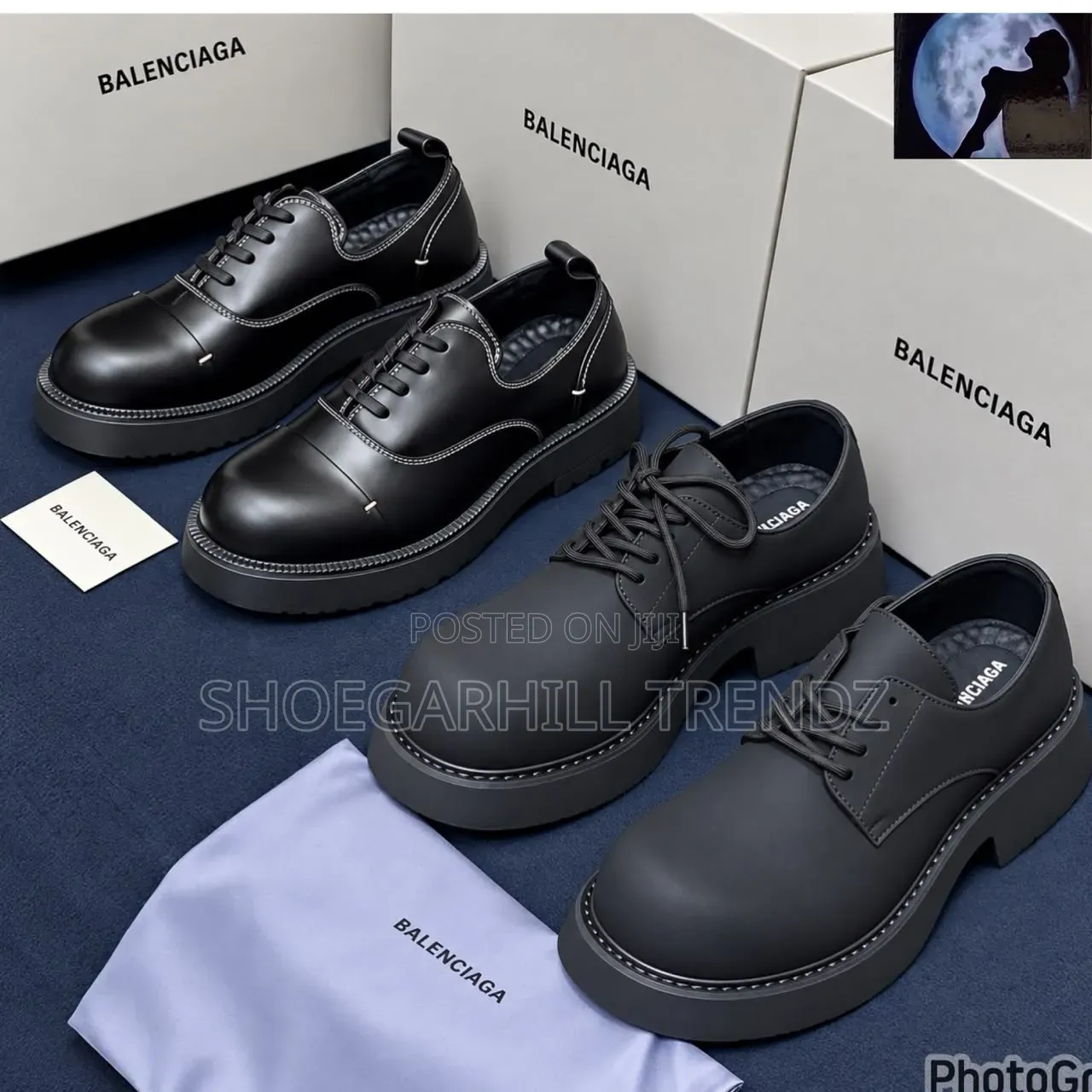 Classic Balenciaga Chunky Derby and Oxford Lace Shoe
