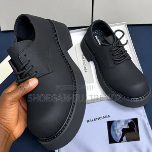 Classic Balenciaga Chunky Derby and Oxford Lace Shoe