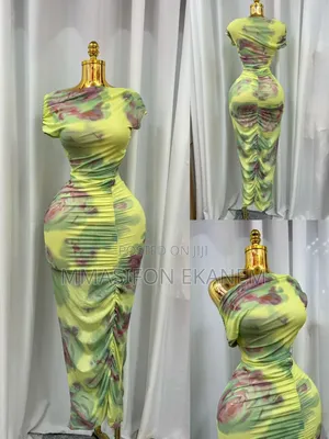 Cotton Mesh Gown