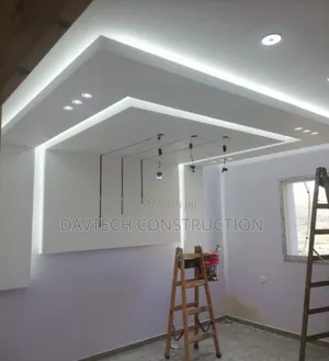 POP Design & TV Console Installation in Lekki