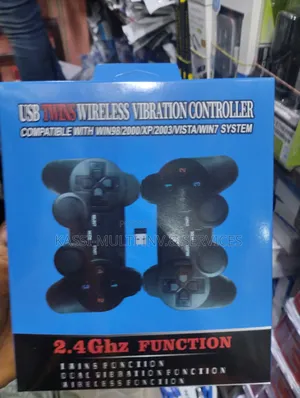 Double Wireless Game Pad - Black
