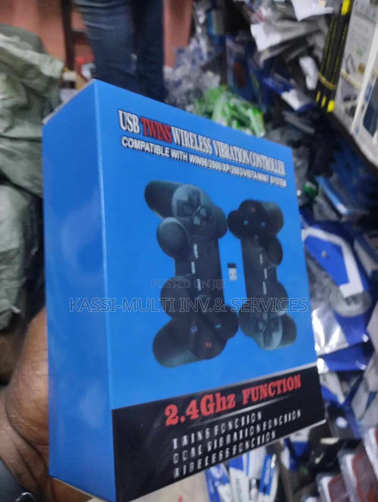 Double Wireless Game Pad - Black