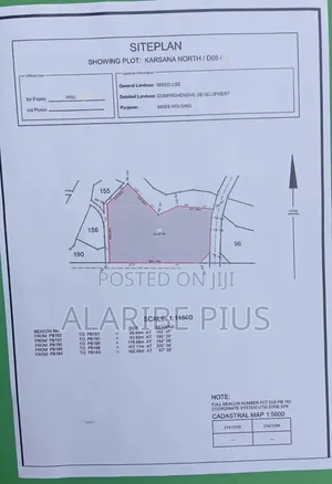 35 Hect. Of Mass Housing Land 4 Sale at Karsana North Abuja, Nigeria.