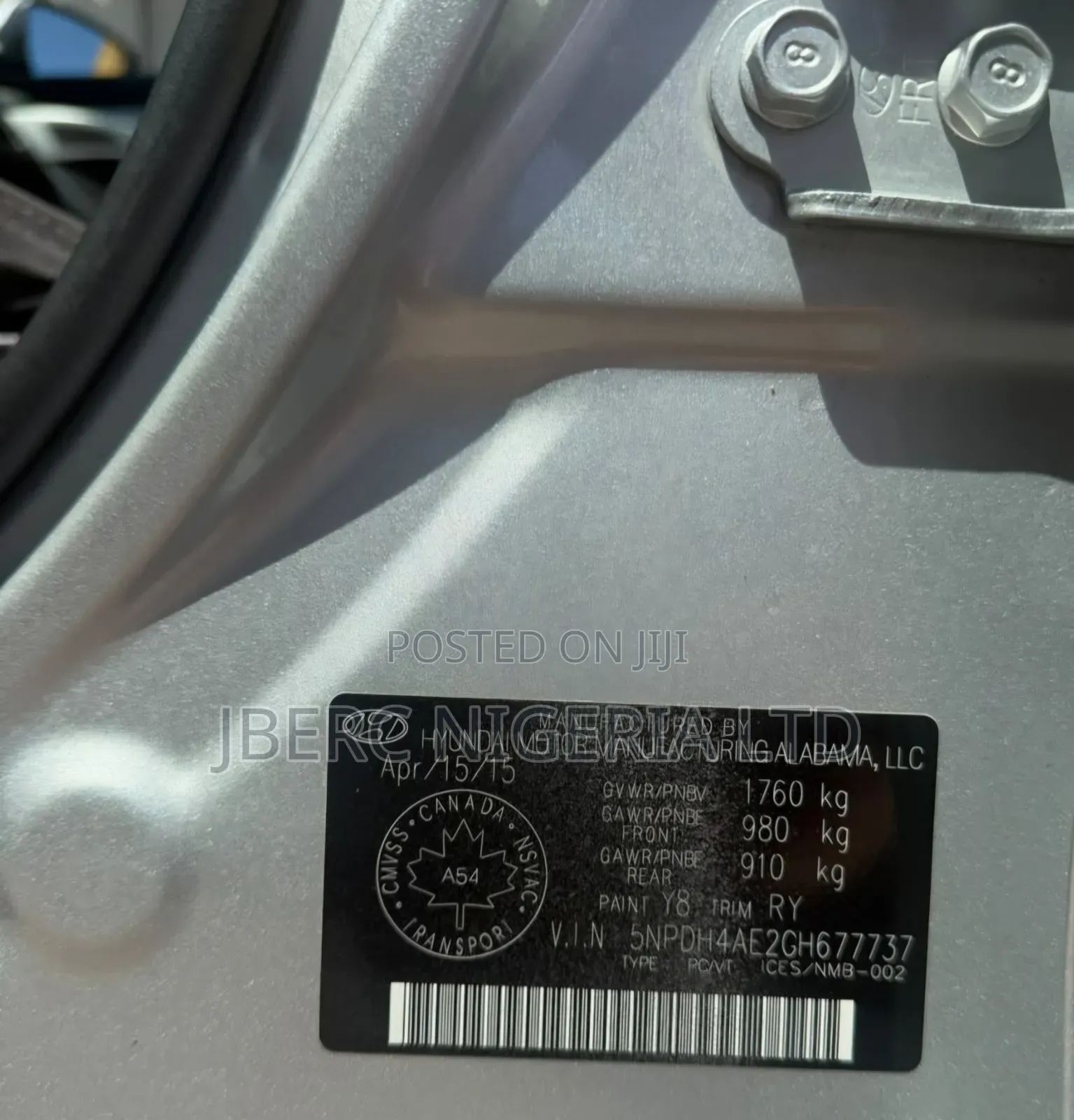 Hyundai Elantra 2015 Silver