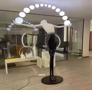 Large Abstract Fiberglass Human Sculpture