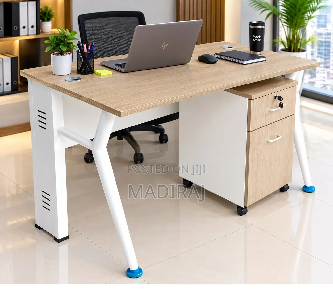 Home & Office Table With Side Drawer