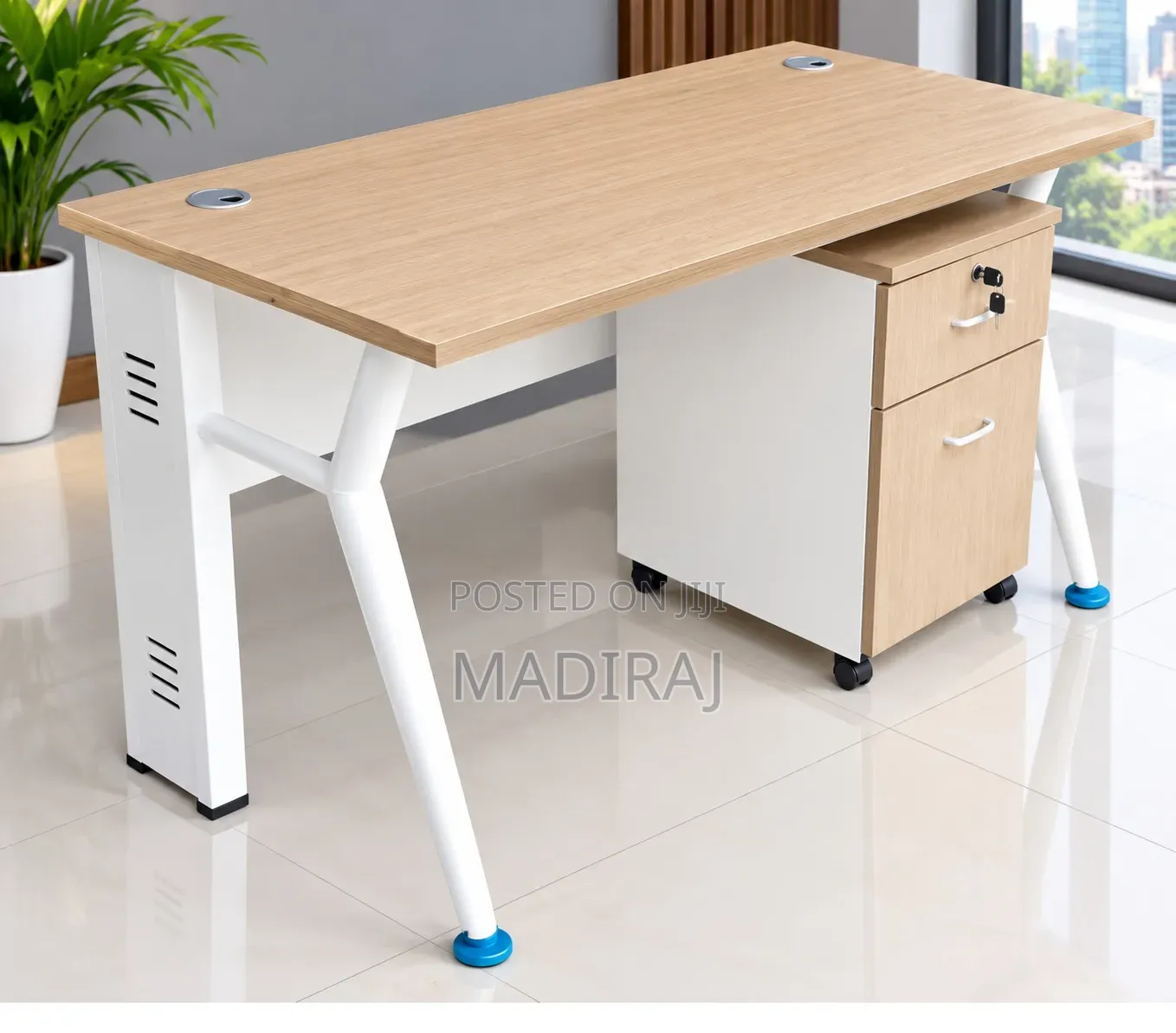 Home & Office Table With Side Drawer