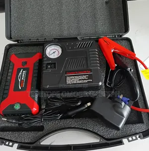 High-Power Car Jump Starter With Tyre Inflator(99800mAh)