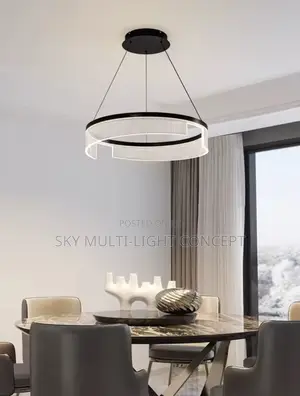 Modern Simple LED Single Ring Pendant Chandelier