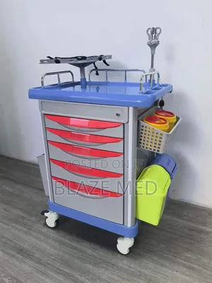 5-Tier Medical Emergency Resuscitation Crash Cart
