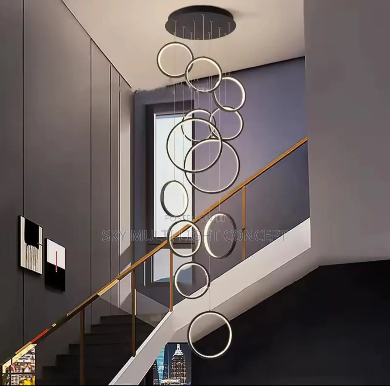 Modern Dine Pendant Ring Lights Indoor Lighting
