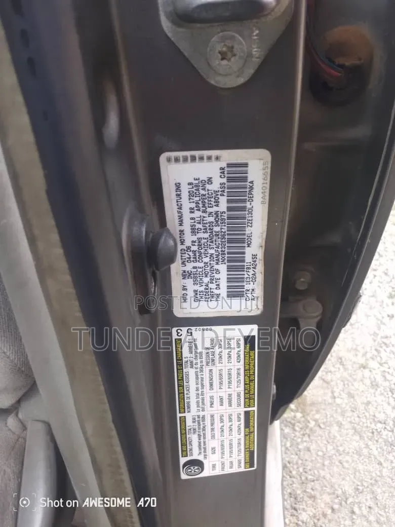 Toyota Corolla 2006 Gray
