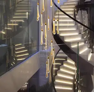 Modern Home Decoration Crystal Staircase Chandelier