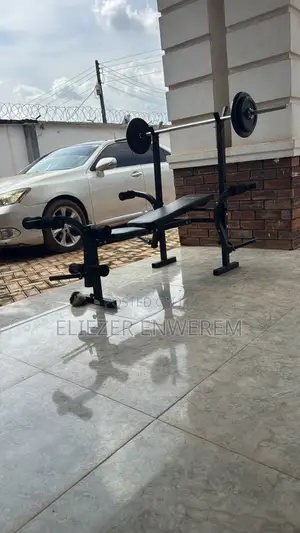 Weight Bench and Dumbbells