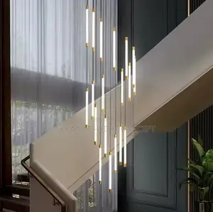Modern Staircase Led Long Chandelier