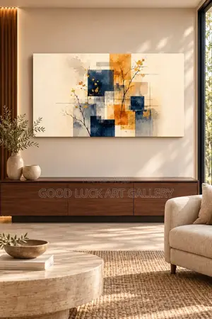 Luxury Abstract Botanical Canvas Artwork