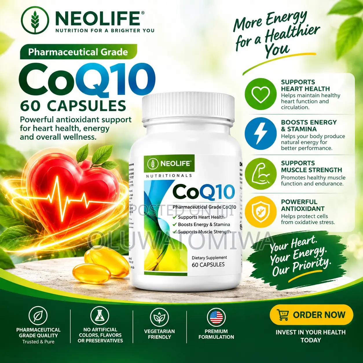 CoQ10 - 60 Capsules