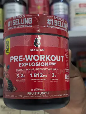 Six Star Pre-Workout Explosion 2.0 – 320mg Caffeine, 30 Servings
