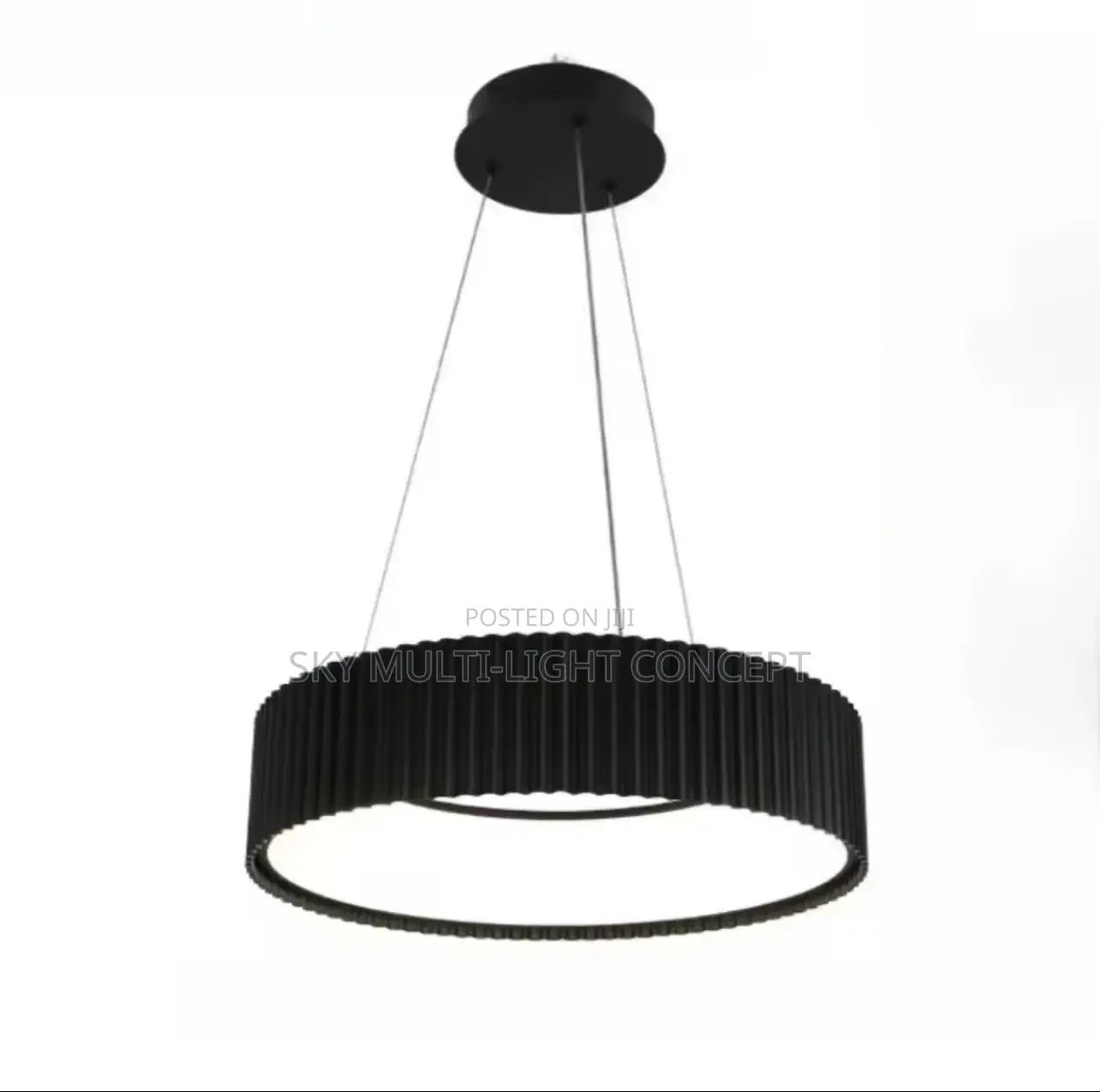 Minimalist Pendant Lights Circular Ripple Design