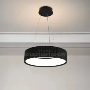 Minimalist Pendant Lights Circular Ripple Design