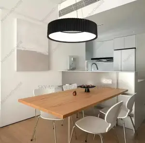 Minimalist Pendant Lights Circular Ripple Design