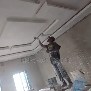 Ceiling Screeding, Cornice & TV Console Ikotun