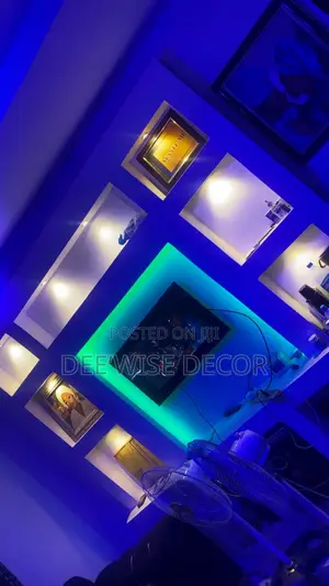 Ceiling Screeding, Cornice & TV Console Ikotun