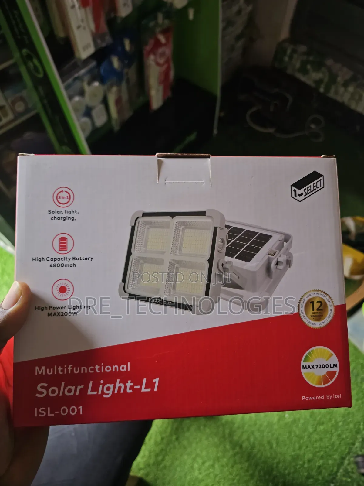 Itel L1rechargeable/ Solar Light