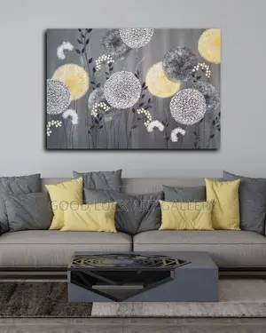 Luxury Abstract Floral Canvas Artwor