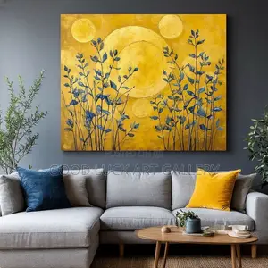 Luxury Abstract Floral Canvas Artwor