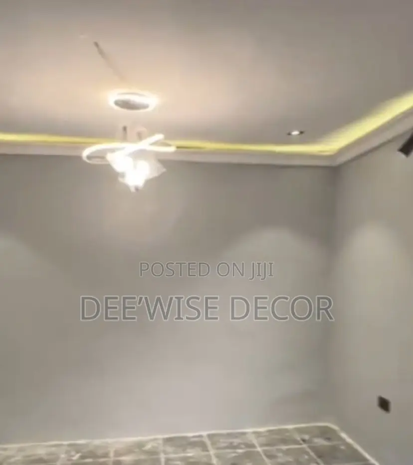 Ceiling Screeding, Cornice & TV Console Ikotun