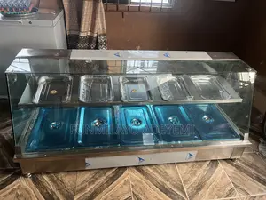 Commercial Food Warmer Display, 5plates Down, 5Tray Up. Electric/Gas
