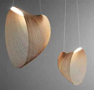 Nordic Postmodern Designer Wooden Bird's Nest Pendant