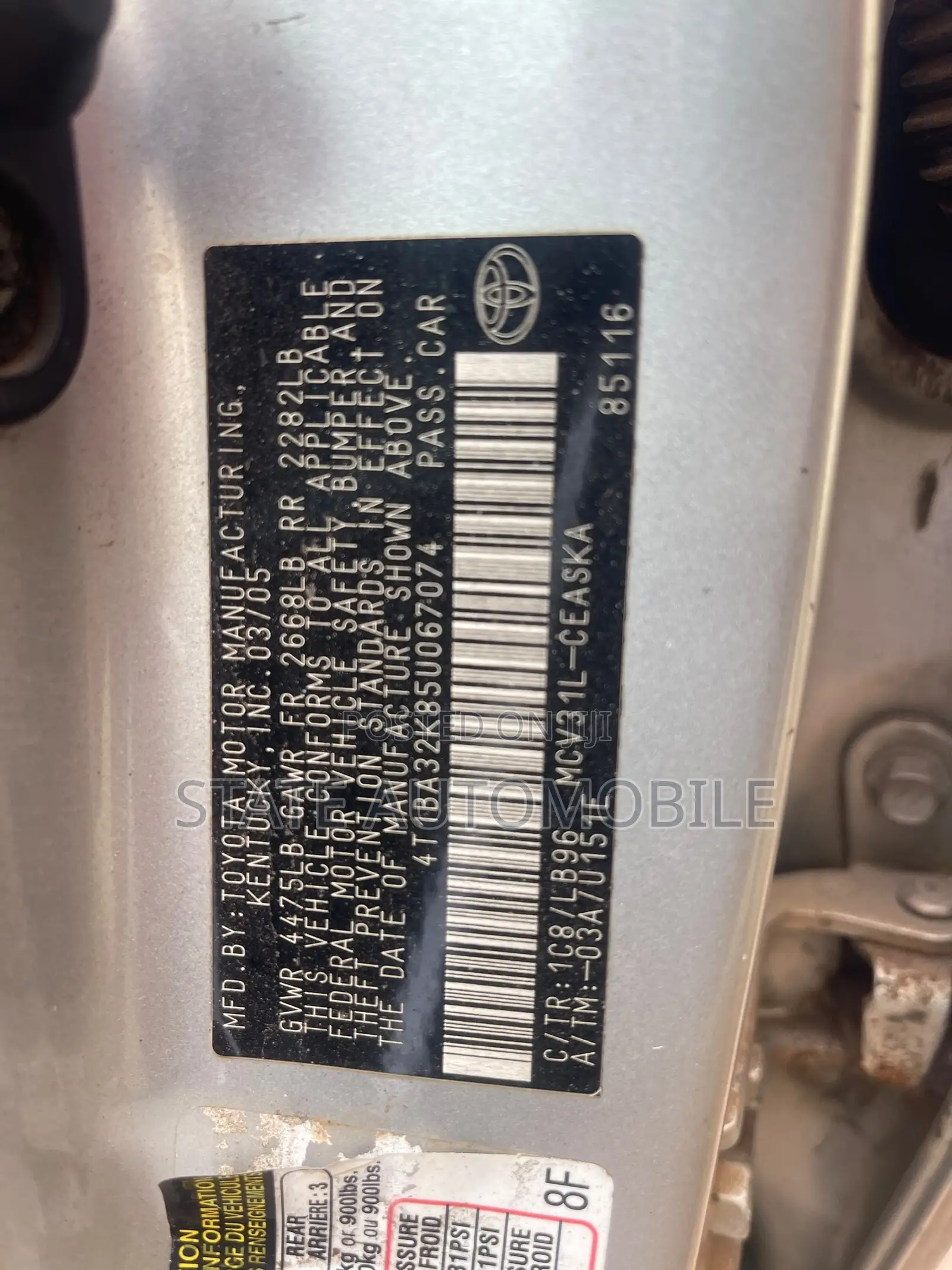 Toyota Camry 2005 Silver