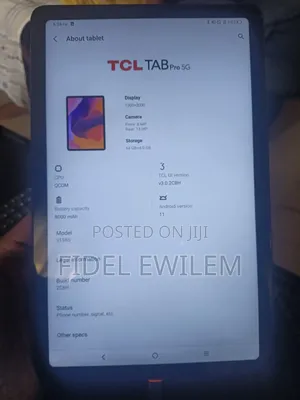 TCL Tab 10s 5G 64 GB Black