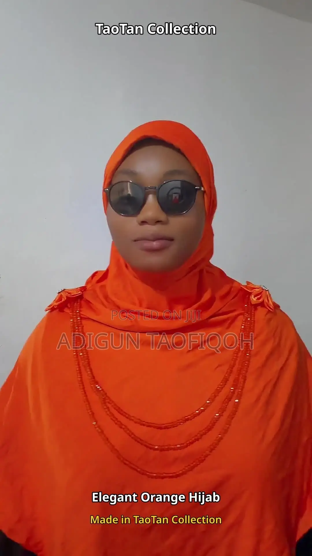 Quality Beaded Orange Ijab