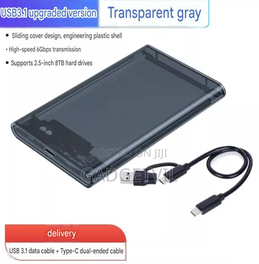 Type C 3.1 SATA III 2.5inch SSD/HDD Enclosure