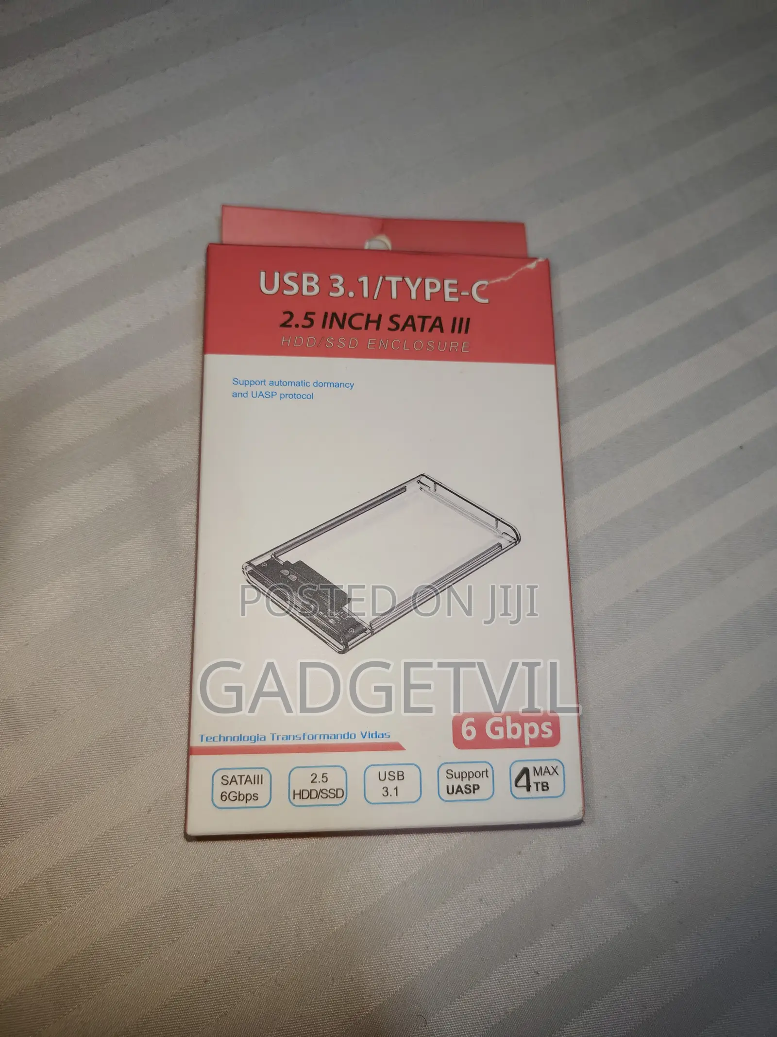 Type C 3.1 SATA III 2.5inch SSD/HDD Enclosure