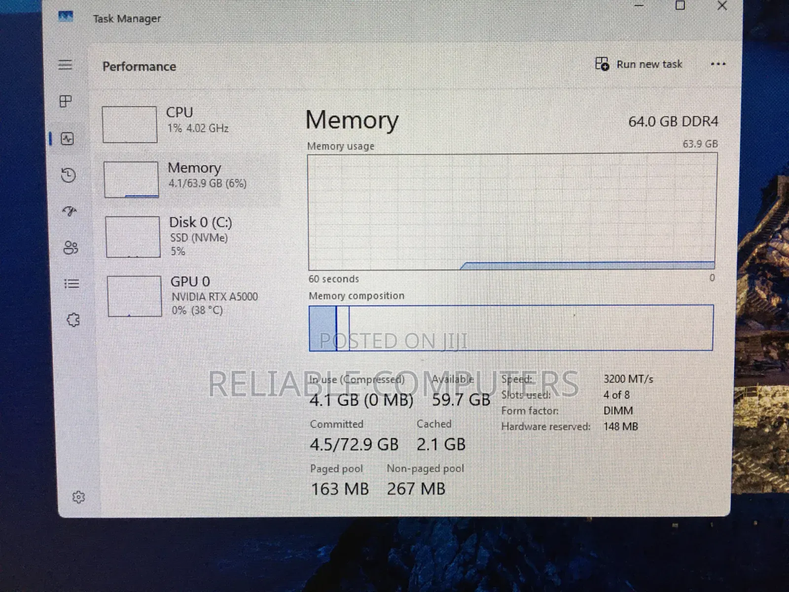 Desktop Computer Lenovo 64GB AMD SSD 1T