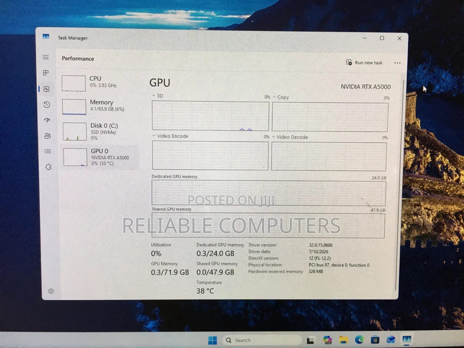 Desktop Computer Lenovo 64GB AMD SSD 1T