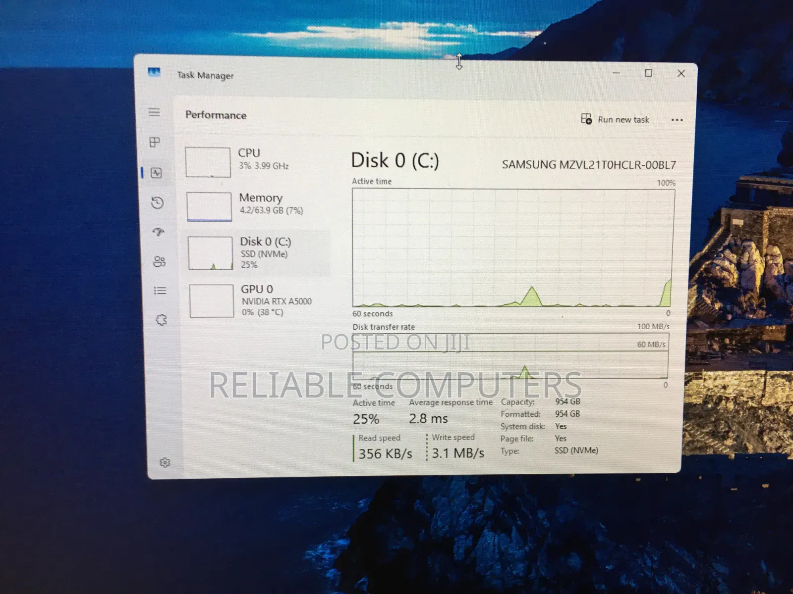 Desktop Computer Lenovo 64GB AMD SSD 1T
